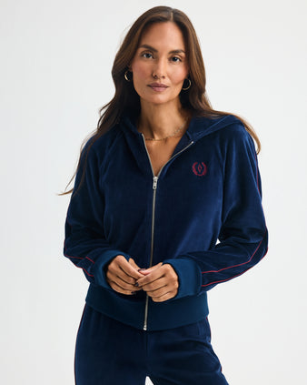 Ayda Activewear - Ambia Velour Hoodie