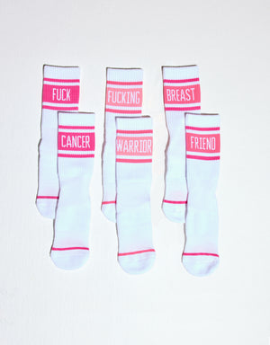 Breast Cancer 3-Pack Socks