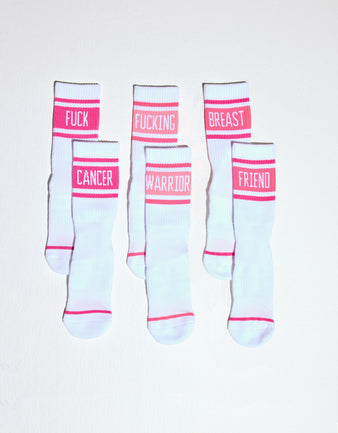 Breast Cancer 3-Pack Socks