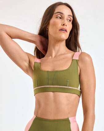 Ayda Activewear - Coco Performance Bra - Olive